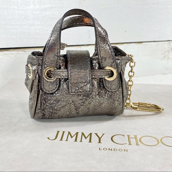 Jimmy Choo Cracked Leather Ultra Mini Bag - Picture 2 of 8